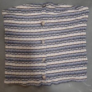 American Eagle Striped Tube Top